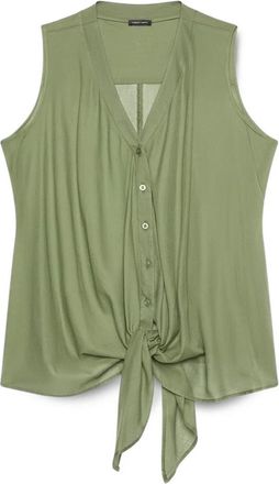 Fiorella Rubino Shirts - Dames - Tops zonder mouwen - Groen - 5XL - Tops
