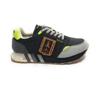 Aeronautica Aeronautica Militare, Sneakers, male, Black, Size: 11 US Tricolor Running Sneaker U24Ar09 232Sc261