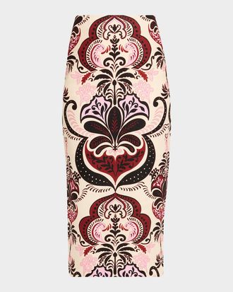 Cara Cara Sienna Printed Midi Skirt