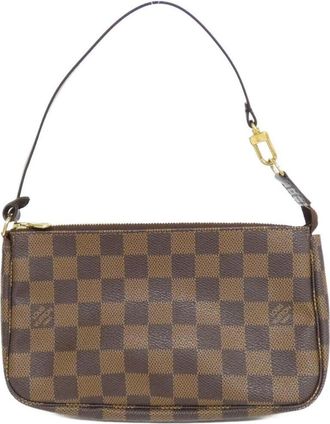 Louis Vuitton Ebene Coated Canvas Pochette Pouch (Pre-Owned)