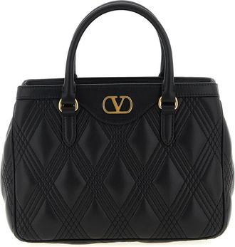 Valentino Garavani Quiltie 67 Handtas - Dames - Handtassen - Zwart - ONE Size - Leer - Tassen