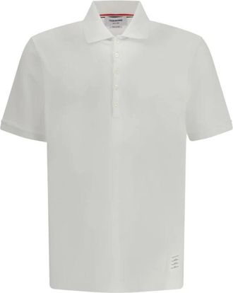 Thom Browne Katoenen Polo Trui - Heren - Polos - Wit - M - Katoen - Tops