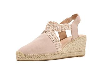 Eric Michael Carolyn Womens Wedge Shoes Nude : EU 40 (US Womens 9.5-10) M (B), Leather