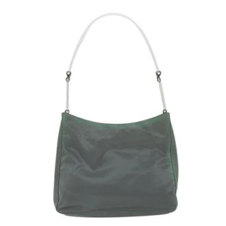 Prada Pre-owned Shoulder Bags, female, Green, Size: ONE SIZE Pre-owned Vintage Shoulder Bag