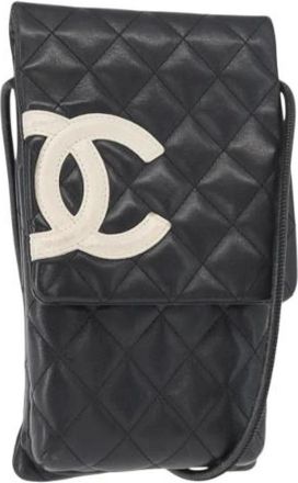 Chanel Pre-owned Cross Body Bags, female, Black, Size: ONE SIZE Pre-owned Vintage Cross Body Bag