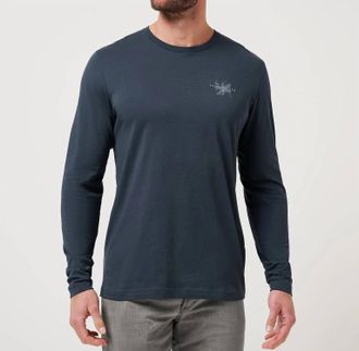 Travis Mathew Favorite Place Long Sleeves Top In Total Elipse