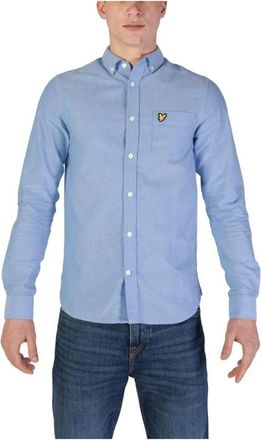 Lyle & Scott Blauw Oxford Overhemd voor Mannen - Heren - Casual Overhemden - Blauw - 2XL - Katoen - Overhemden