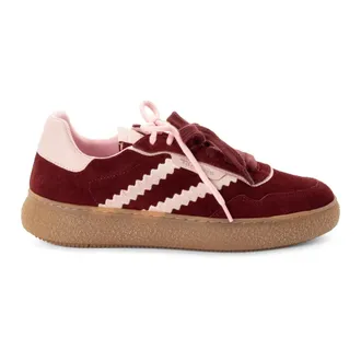 Tamaris Schoenen, Dames, Rood, 38 EU, Leer, Vetersneaker