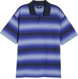 Vans Molino Shadow Stripe Cotton Polo in Royal Cobalt at Nordstrom, Size Xx-Large