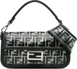 Fendi Hobo Bags - 2010-2023 Medium Zucca PVC Baguette Satchel - Gr. unisize - in Schwarz - für Damen