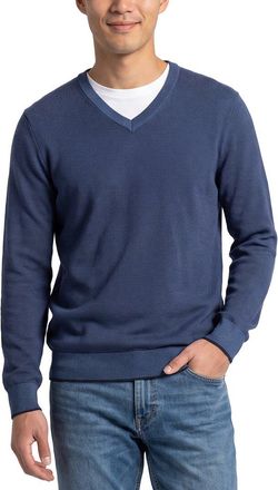 Raffi Birdseye V-Neck Sweater