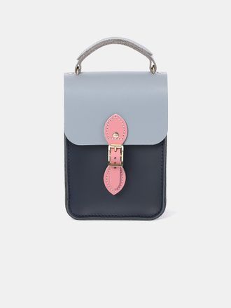 The Cambridge Satchel Company The Mini Binocular Bag - Navy, French Grey & Rambling Rose