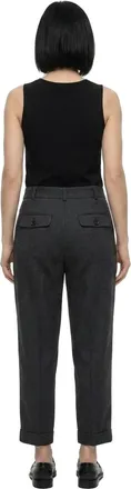 Dolce & Gabbana Womens Gray Cotton Casual Pants