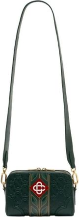 Casablanca Cross Body Bags, male, Green, Size: ONE SIZE Monogram Shoulder Bag