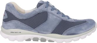 Gabor Schoenen, Dames, Blauw, 40 1/2 EU, Suède, Blauwe rollende sneaker voor vrouwen