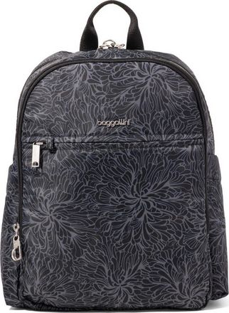 Baggallini Securtex Anti-Theft Getaway Backpack in Midnight Blossom Print at Nordstrom
