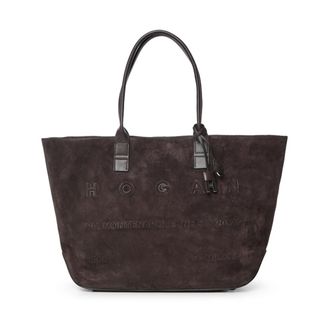 Hogan Address Shopping Bag - Dames - Tassen - Bruin - Maat: ONE Size Katoen