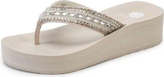 Yellow Box Womens Pacific Flatform Sandal In Sandstone