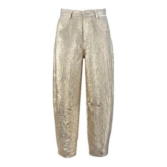 Souvenir Tapered Trousers, female, Yellow, Size: L Tapered Trousers