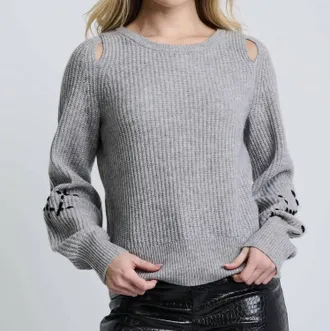 Lisa Todd Show & Tell Sweater In Stone