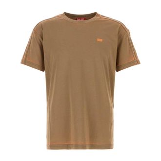 Diesel Tops, Heren, Bruin, S, Katoen, T-Wayan