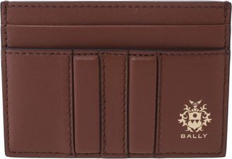 Bally Embossed Logo Leather Card Case