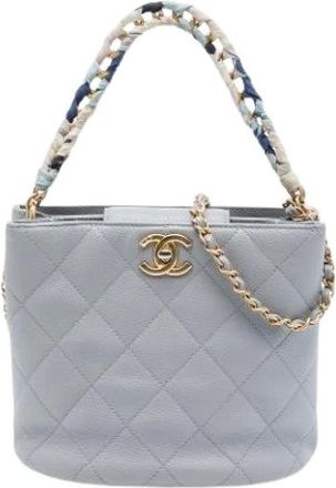 Chanel Bolso Cubo Pre-owned Acolchado - Pre-owned - Mujer - Gris - ONE SIZE