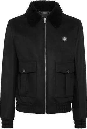 Billionaire Boys Club Shearling Wool Jacket Men in Black at Nordstrom, Size 54