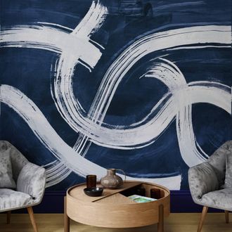 Superfresco Easy Expression Navy Print To Order 3m x 2.8m Mural