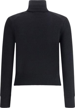 Ami Merino Wool Turtleneck Sweater - Black