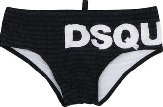 Dsquared2 Zwarte Zee Kleding Brief Zwemkleding - Heren - Strandmode - Zwart - 2XL - Badmode