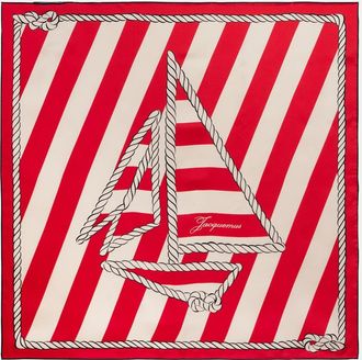 Jacquemus Bateau Corde printed silk scarf