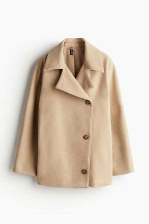 H&M Gefilzter Blazer in Oversize Fit - Beige