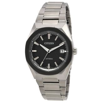 Citizen Attesa Eco-Drive Black Dial Mens Watch CB3044-55E