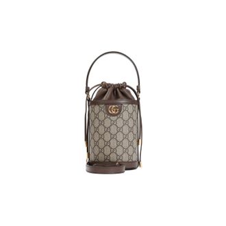 Gucci Beige Ebony Polyurethane Mini Shoulder Bag-Donna