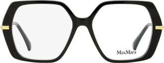 Max Mara MM5175 Geometric Acetate Eyeglasses - Black