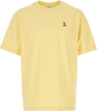 Maison Kitsun&eacute; Yellow Cotton T-shirt