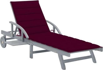 vidaXL Vidaxl - Tumbona De Jard&iacute;n Con Coj&iacute;n Madera Maciza De Acacia