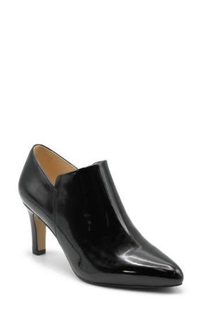 Adrienne Vittadini Slye Bootie in Black Patent at Nordstrom Rack, Size 9.5