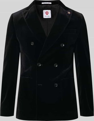 CG - Club of Gents Slim Fit Sakko aus Samt Modell Phinix in Black, Größe 48