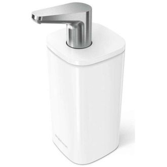 Simplehuman Accesorios De Ba&ntilde;o - Dosificador De Jab&oacute;n De Pie, Blanco Kt1193