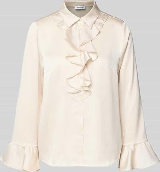 More & More More & More Schluppenbluse mit Hemdblusenkragen in Offwhite, Gr&ouml;&szlig;e 34