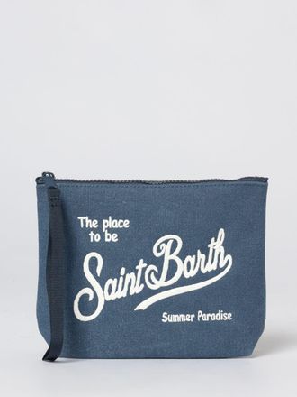 MC2 Saint Barth Pochette Aline in cotone con logo ricamato