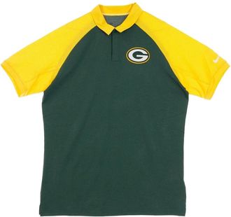 Nike NFL Logo Raglan Polo - Heren - Fitness - Groen - M - Fitness