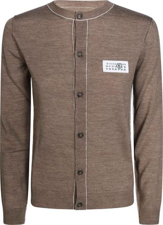 Maison Margiela Brown Patch Knit Cardigan