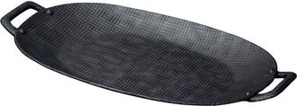 Be Home Wallis Aluminum Tray with Handles in Black - Large at Nordstrom