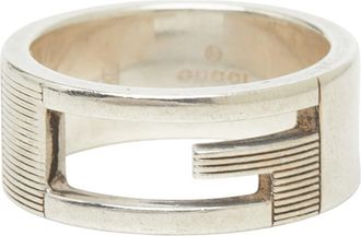Gucci Silver 925 Band Ring (Pre-Owned)