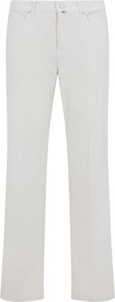Kiton Katoenen Rechte Broek - Heren - Straight fit broeken - Beige - W34 - Katoen - Broeken
