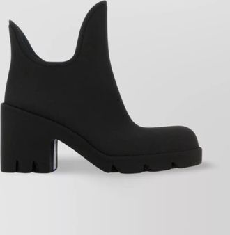 Burberry rubber textured ankle boots
