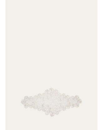 Kim Seybert Winter Lace Beaded Table Runner, 21 x 44